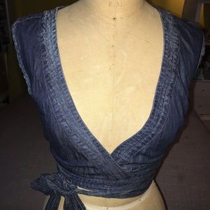 Cute denim wrap top from Killah!